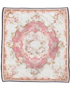 Aubusson Design Square Rug 