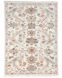 Brown Persian Sultanabad Rug in 9'7 x 7'1