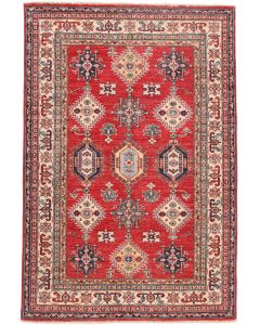 Caucasian Kazak design rug red - 5'9 x 4'