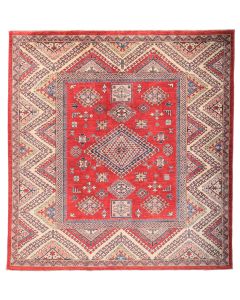 Caucasian Kazak Design Rug in Red 
