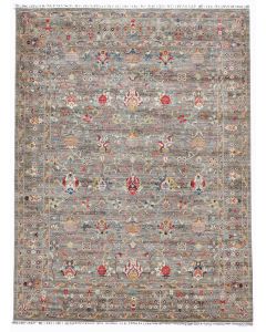 Arts & Crafts in Beige & Grey - 11'9 x 9'