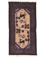 Chinese Paotou/ Baotou Rug - 4'1 x 2'2